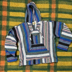 Earth Ragz Striped Blue and White Hoodie